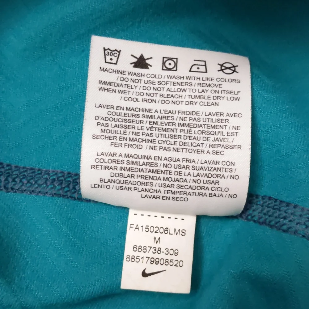 Nike Pro Fitted Men's  Long Sleeve Shirt Dri Fit Size Medium Workout Gym